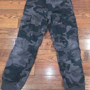 Gap Kids Boys Blue Camo Cargo Jogger Pants Size 10 | Camouflage Joggers